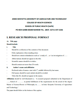 research proposal format university of mumbai