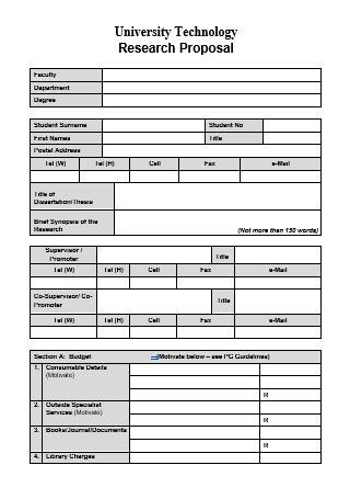 University Technology Research Proposal