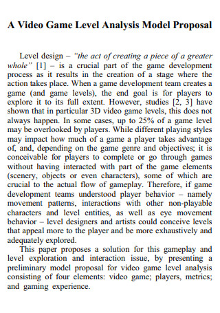 Video Game Analysis Proposal