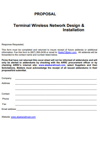Wireless Network Design Installation Proposal