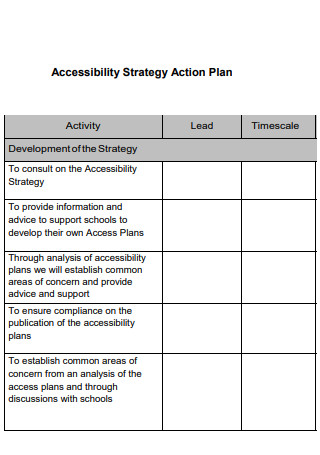 Accessibility Strategy Action Plan