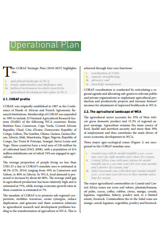 Agricultural Strategic Operational Plan