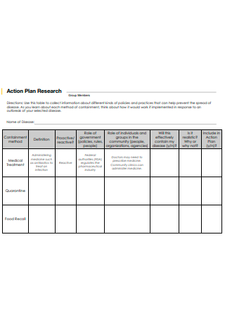 Basic Research Action Plan