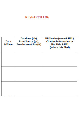Basic Research Log