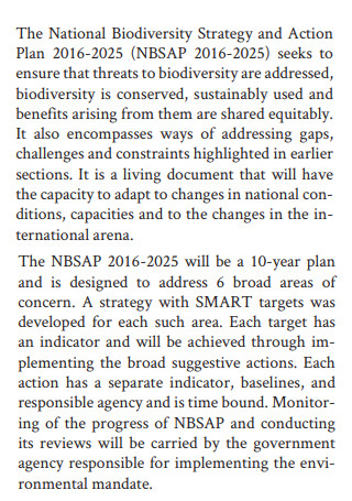 Biodiversity Strategy Action Plan