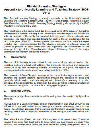 Blended Learning Strategy Plan