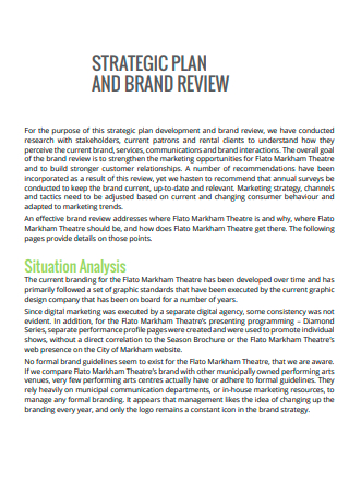 Brand Review Strategic Plan