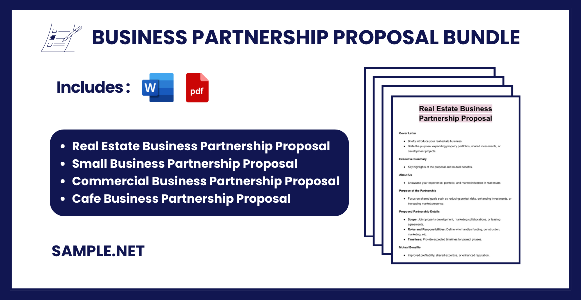 business partnership proposal bundle