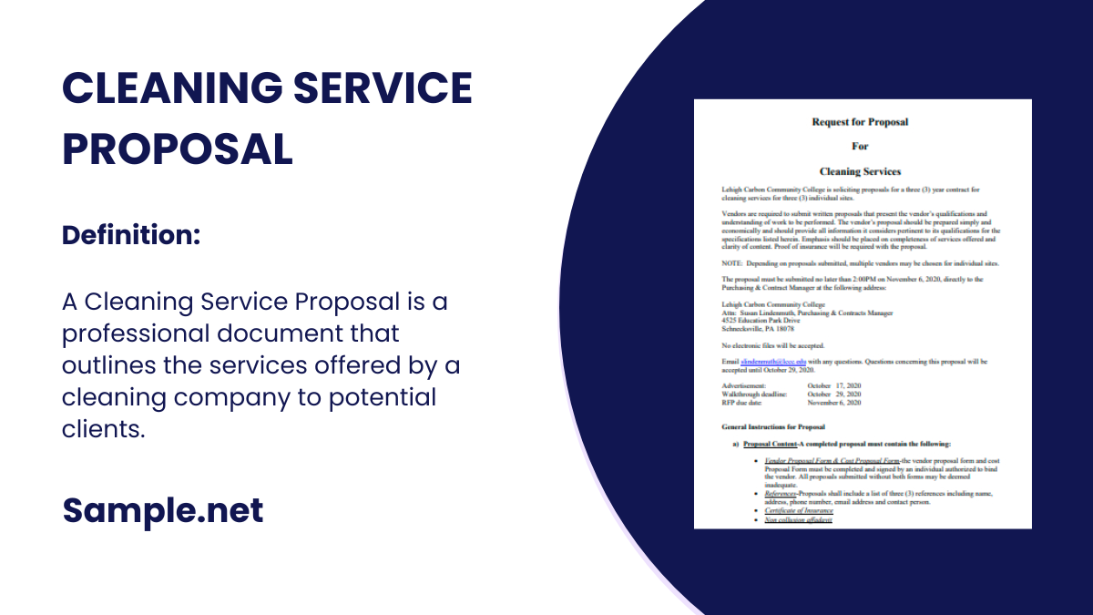 cleaning service proposal