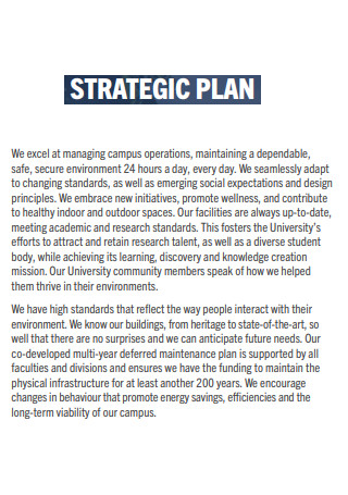 Client Facilities Strategic Plan
