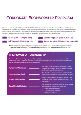 Corporate Sponsorship Partnership Proposal