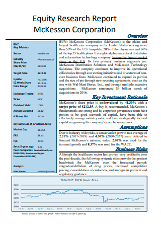 Corporation Equity Research Report