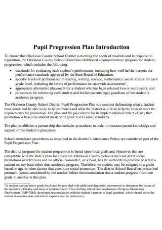 Elementary Pupil Progression Plan