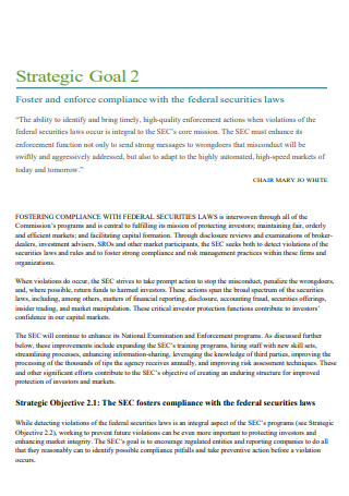 Enforce Compliance Strategic Plan