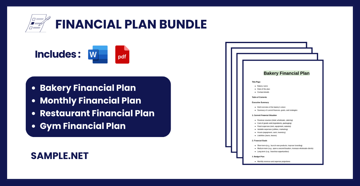 financial plan bundle