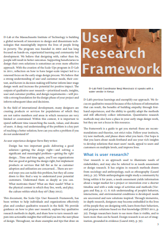 Formal User Research Report