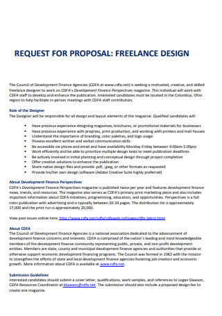 Freelance Design Job Proposal