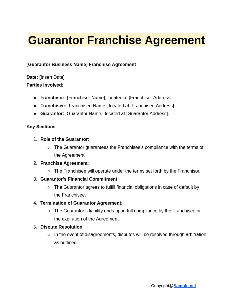 Guarantor Franchise Agreement Google Docs 01 15 2025 04 13 PM