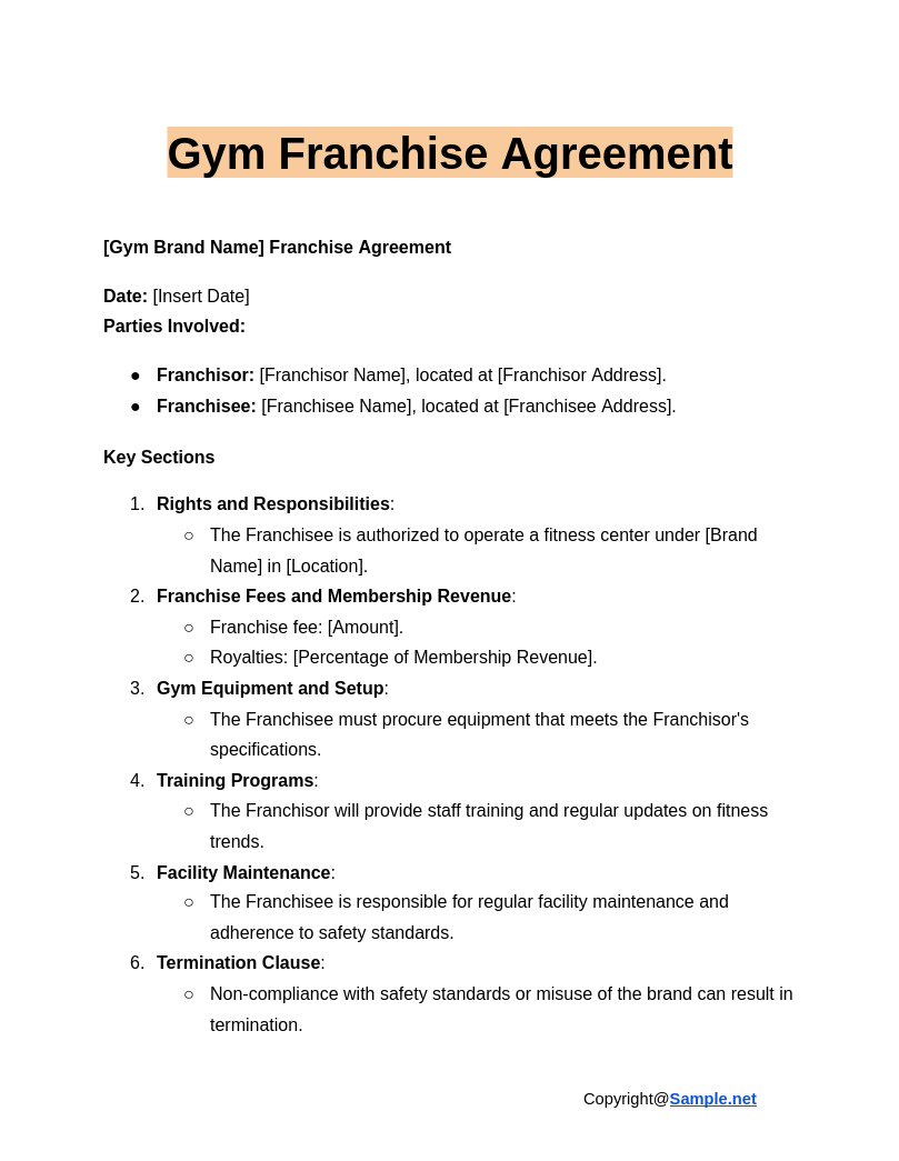 Gym Franchise Agreement Google Docs 01 15 2025 04 13 PM