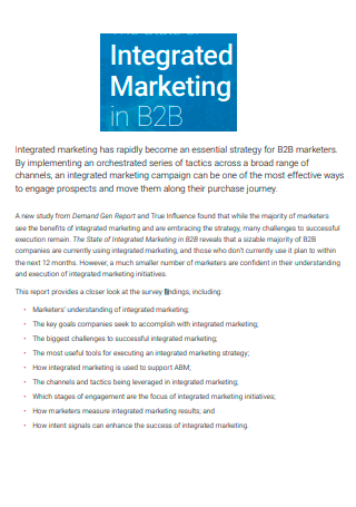 Integrated B2B Marketing Strategy