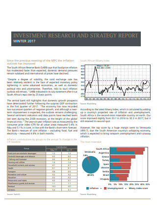 Investment Research and Strategy Report