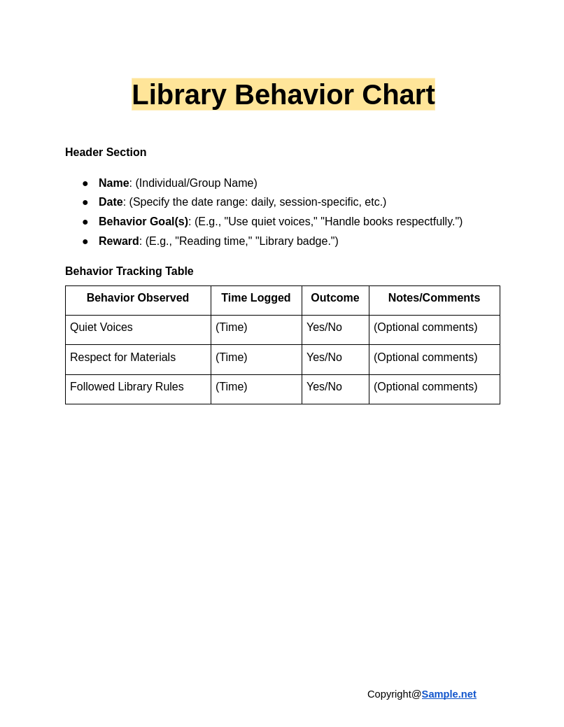 Library Behavior Chart Google Docs 01 02 2025 11 32 AM