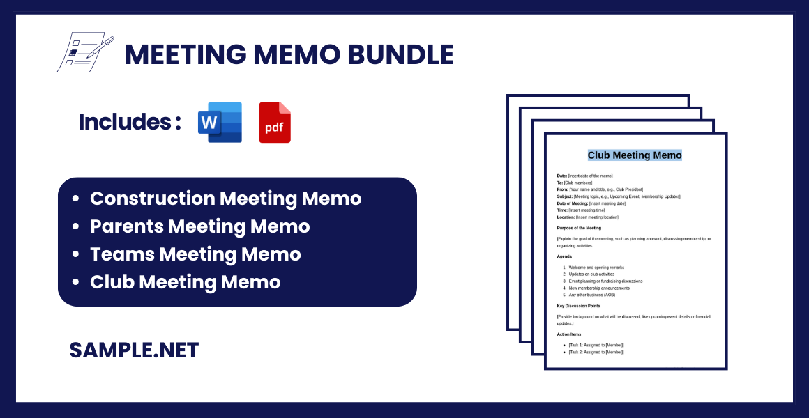 meeting memo bundle