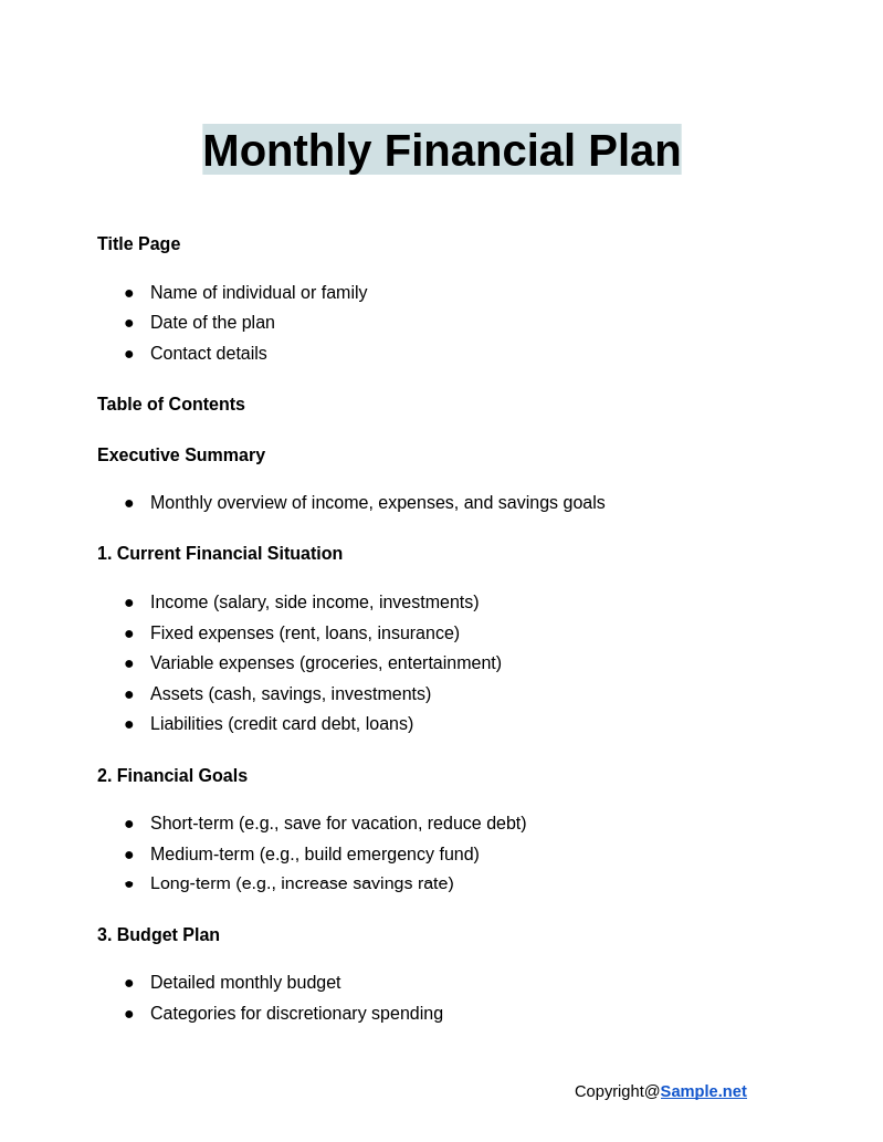 Monthly Financial Plan Google Docs 01 06 2025 04 19 PM