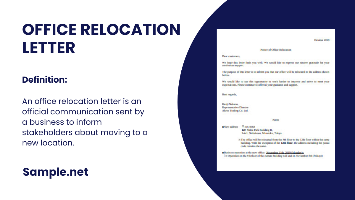 Office Relocation Letter