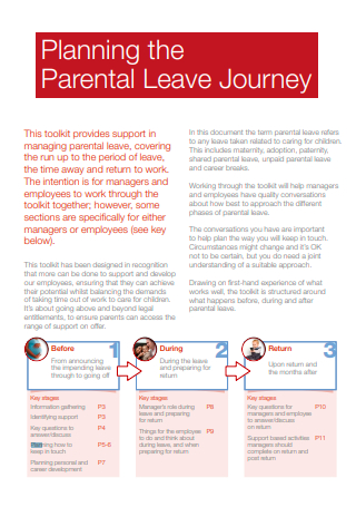 Parental Leave Journey Planning
