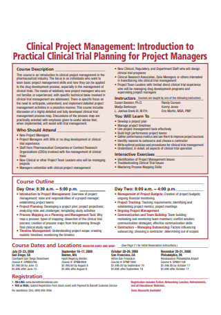 Practical Clinical Research Project Plan