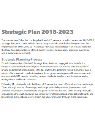 Private School Strategic Planning Process