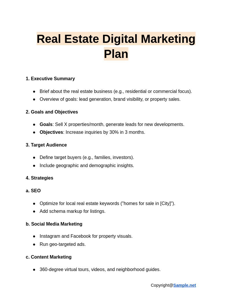 Real Estate Digital Marketing Plan Google Docs 01 06 2025 04 23 PM