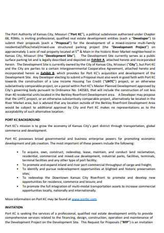 Real Estate Project Services Proposal