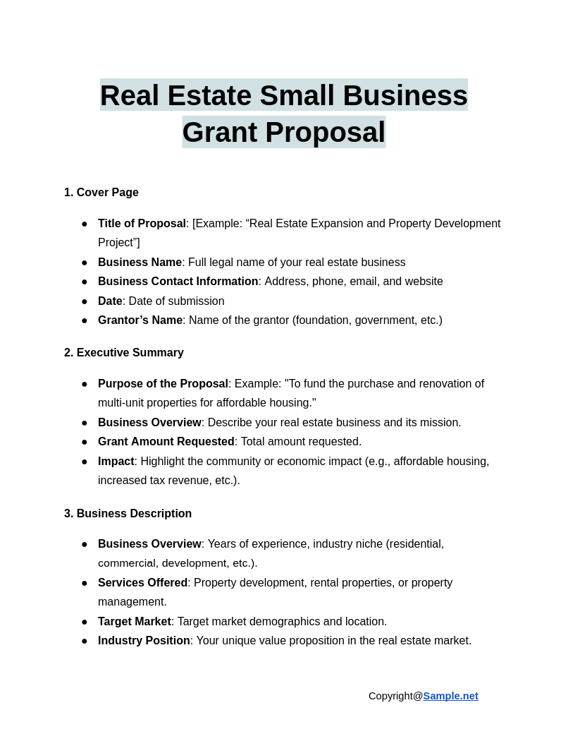 Real Estate Small Business Grant Proposal Google Docs 12 17 2024 10 54 AM