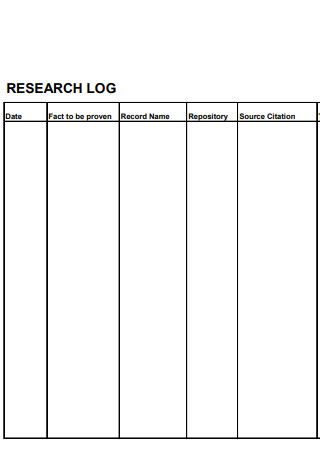 Research Log Form