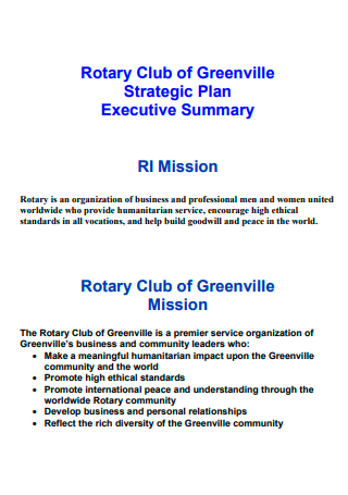Rotary Club Strategic Plan