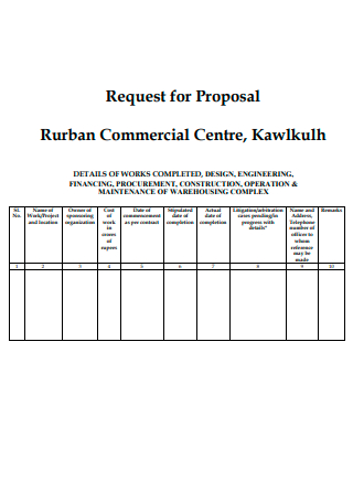 Rurban Commercial Construction Proposal
