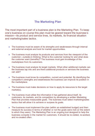 Sample Service Marketing Plan