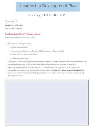Scaling Leadership Development Plan