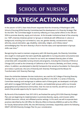 School of Nursing Strategic Action Plan