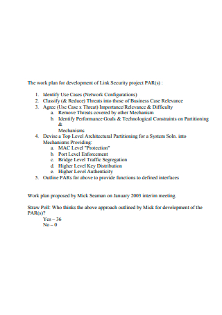 Security Project Work Plan