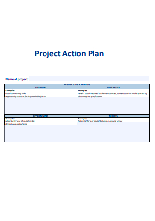 Simple Project Action Plan