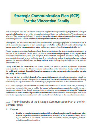 Strategic Communication Plan For Family