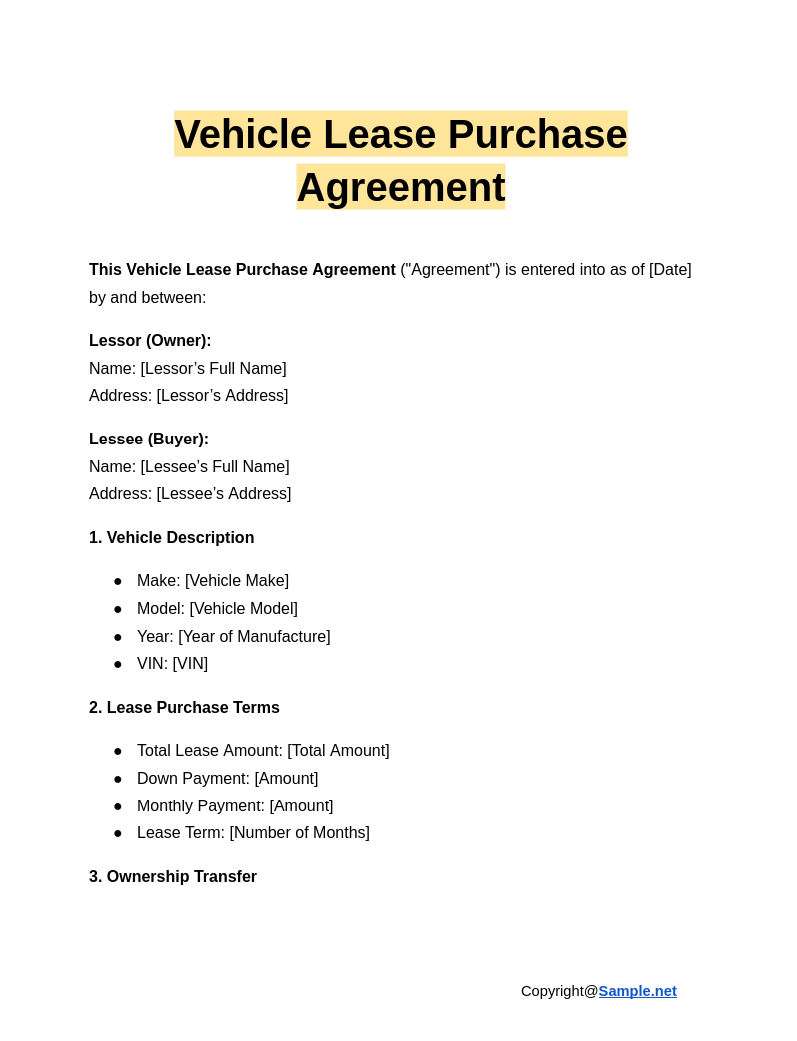 Vehicle Lease Purchase Agreement Google Docs 01 13 2025 04 51 PM