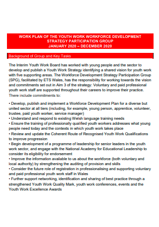 Youth Work Plan Strategy Participation Group