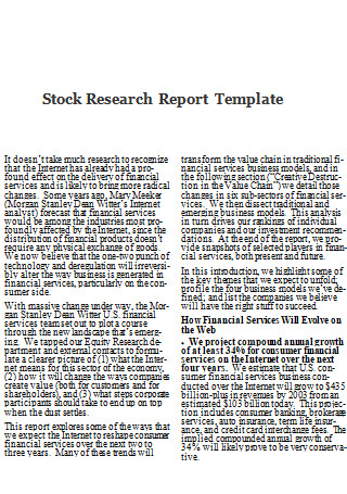 tock Research Report Template