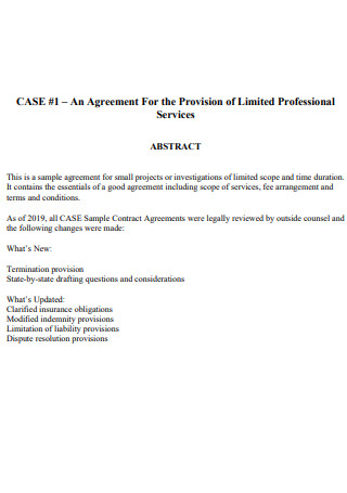 Abstract Contract Agreement