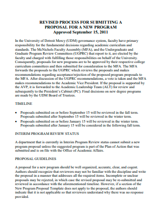 Academic Program Proposal in PDF