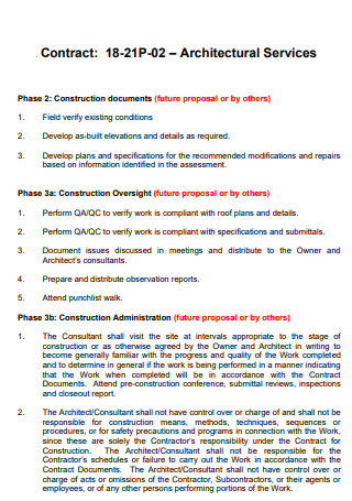 Architectural Contract Proposal